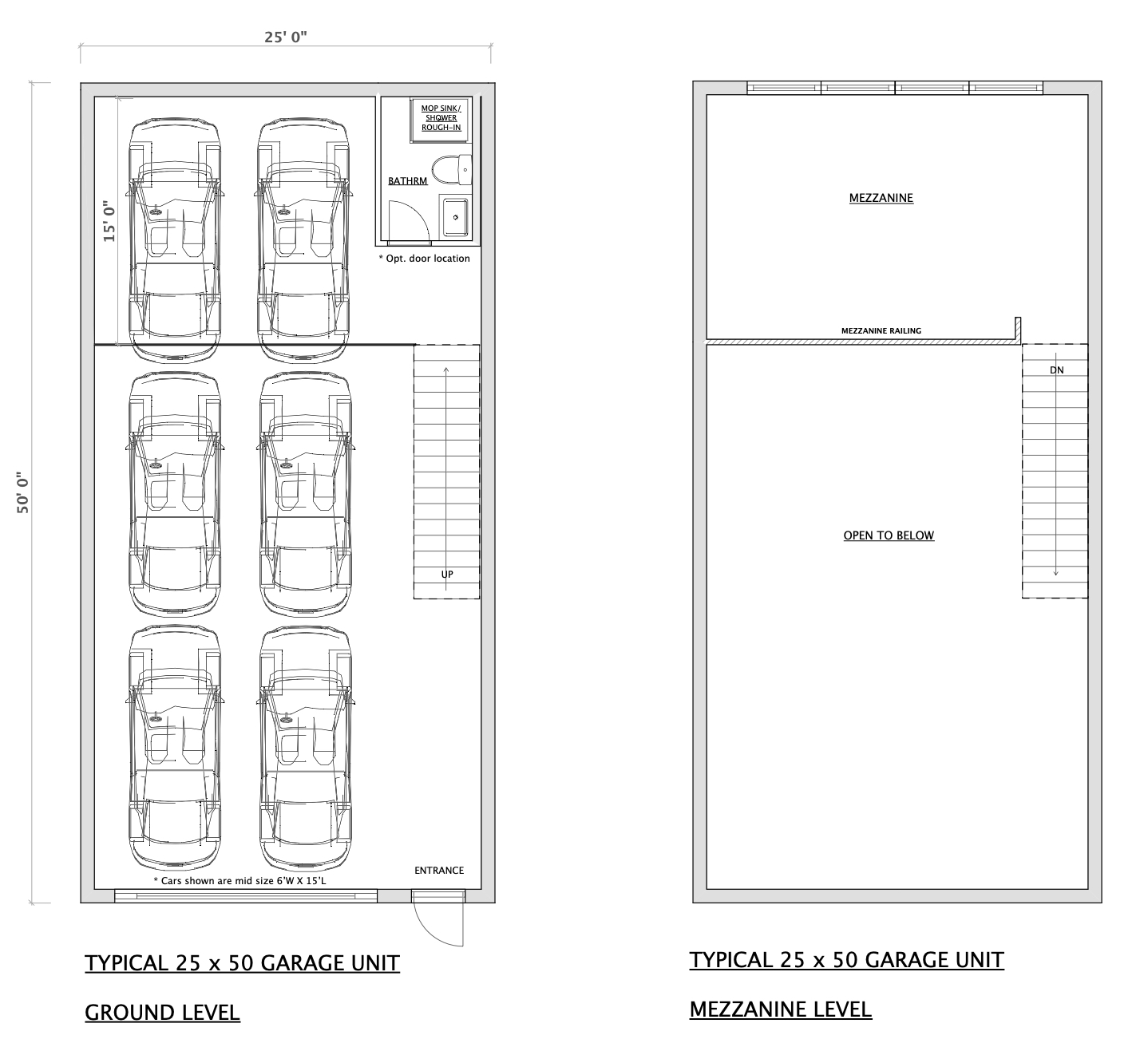 Typical 25x50 Unit Plan
