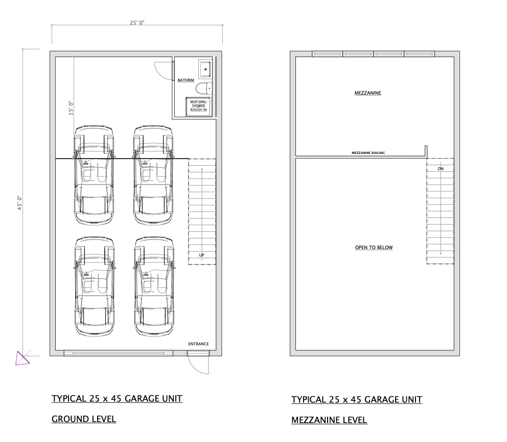 Typical 25x45 Unit Plan